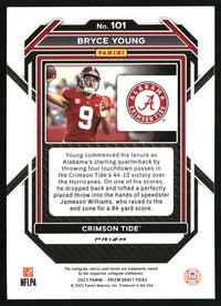 Bryce Young 2023 Panini Prizm Draft Picks #101 Prizm Red Ice