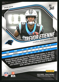 Trevor Etienne 2025 Panini Prizm #345 Orange Ice