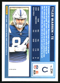 Tyler Warren 2025 Donruss Optic #234 Stars RC