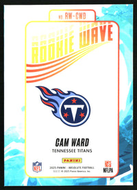 Cam Ward 2025 Panini Absolute #RW-CWD Rookie Wave