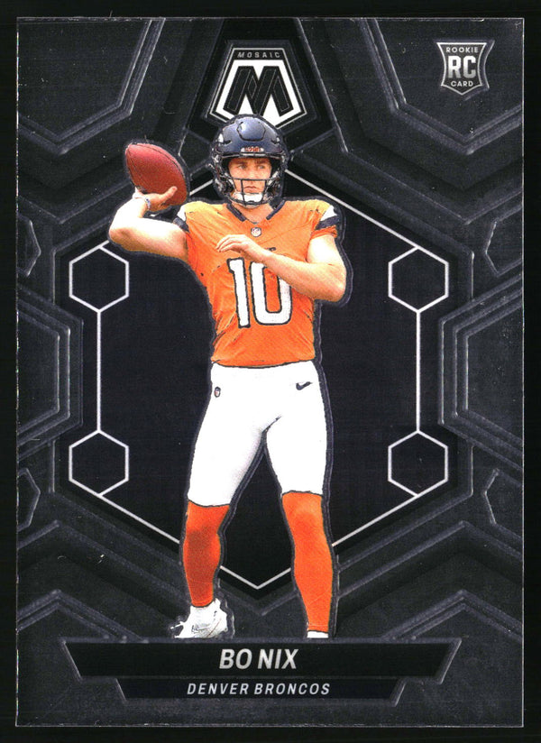 Bo Nix 2024 Panini Mosaic #312 RC