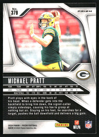 Michael Pratt 2024 Panini Prizm #379 Green Wave RC