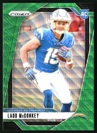 Ladd McConkey 2024 Panini Prizm #365 Green Wave RC