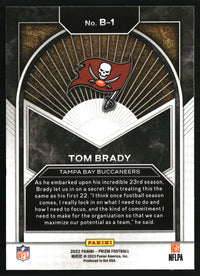 Tom Brady 2022 Panini Prizm #B-1 Brilliance