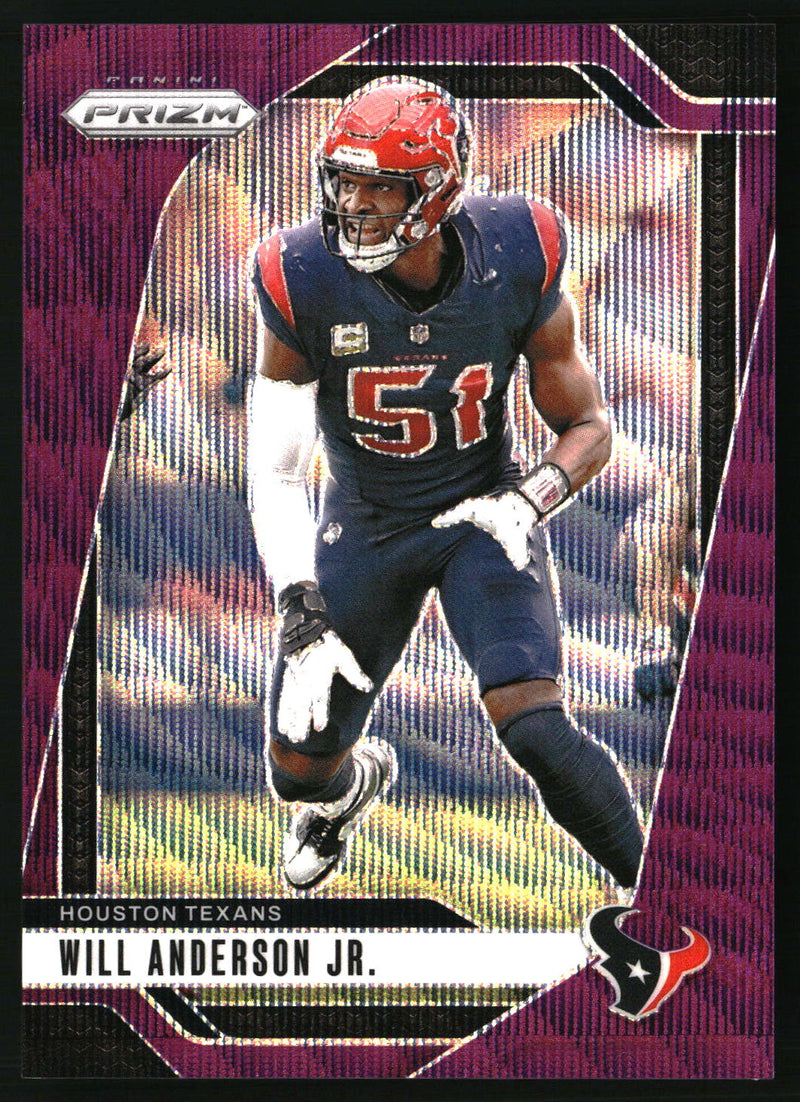 Will Anderson Jr. 2024 Panini Prizm #116 Purple Wave SN