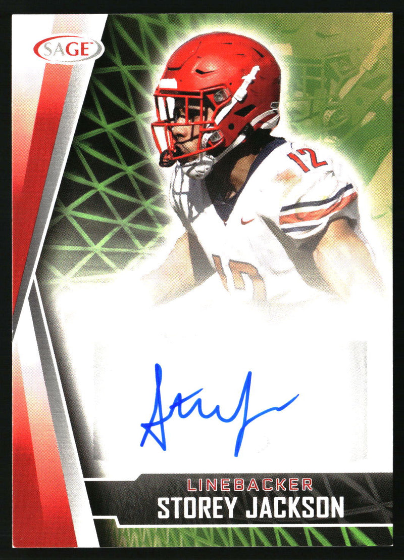 Storey Jackson 2022 SAGE #A-SJ Autographs Black AU