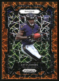 Zay Flowers 2023 Panini Prizm #307 Lazer