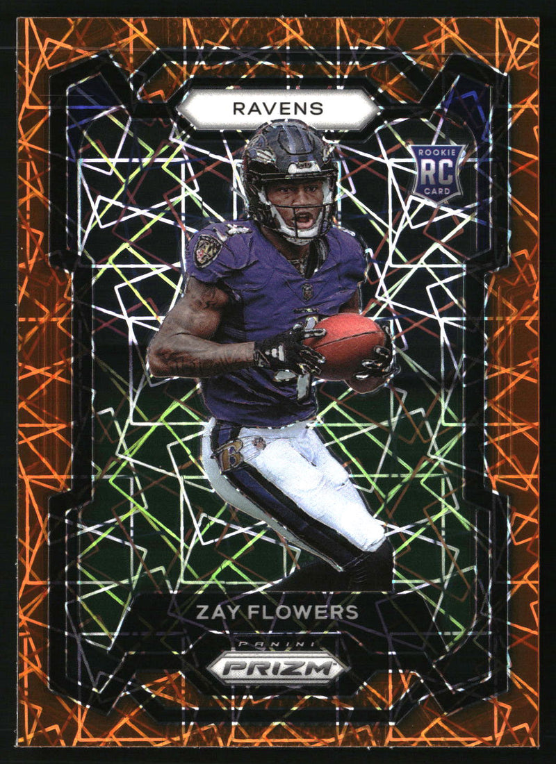 Zay Flowers 2023 Panini Prizm #307 Lazer
