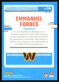 Emmanuel Forbes 2023 Donruss #399 Optic Rated Rookie Red & Green Prizm RC