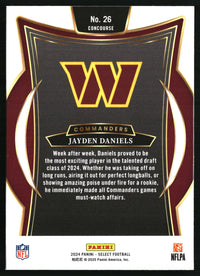 Jayden Daniels 2024 Panini Select #26 RC