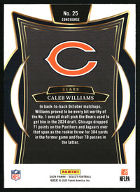 Caleb Williams 2024 Panini Select #25 RC