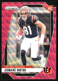 Jermaine Burton 2024 Panini Prizm #350 Pink Wave RC