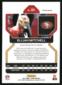 Eli Mitchell 2021 Panini Prizm #399 Green RC