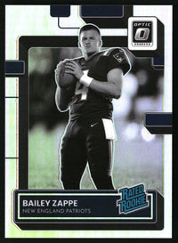 Bailey Zappe 2022 Donruss Optic #229 Holo Variation RC
