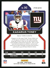 Kadarius Toney 2021 Panini Prizm #342 Red White and Blue RC