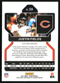 Justin Fields 2021 Panini Prizm #334 RC