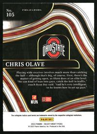 Chris Olave 2022 Panini Select Draft Picks #105 Blue (Retail Base)