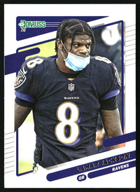 Lamar Jackson 2021 Donruss #239b No Helmet