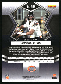 Justin Fields 2022 Panini Mosaic #268 Mosaic Reactive Orange