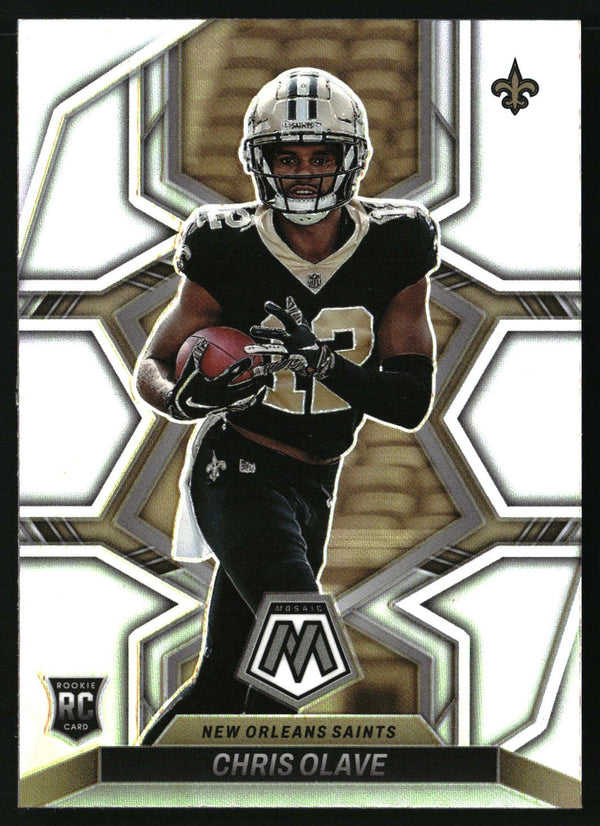 Chris Olave 2022 Panini Mosaic #313 Rookie Variations Silver RC
