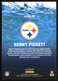 Kenny Pickett 2022 Zenith #RW-KP Rookie Wave
