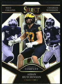Hutchinson/Woodson/Collins 2022 Panini Select Draft Picks #SC-UM Silver Prizm