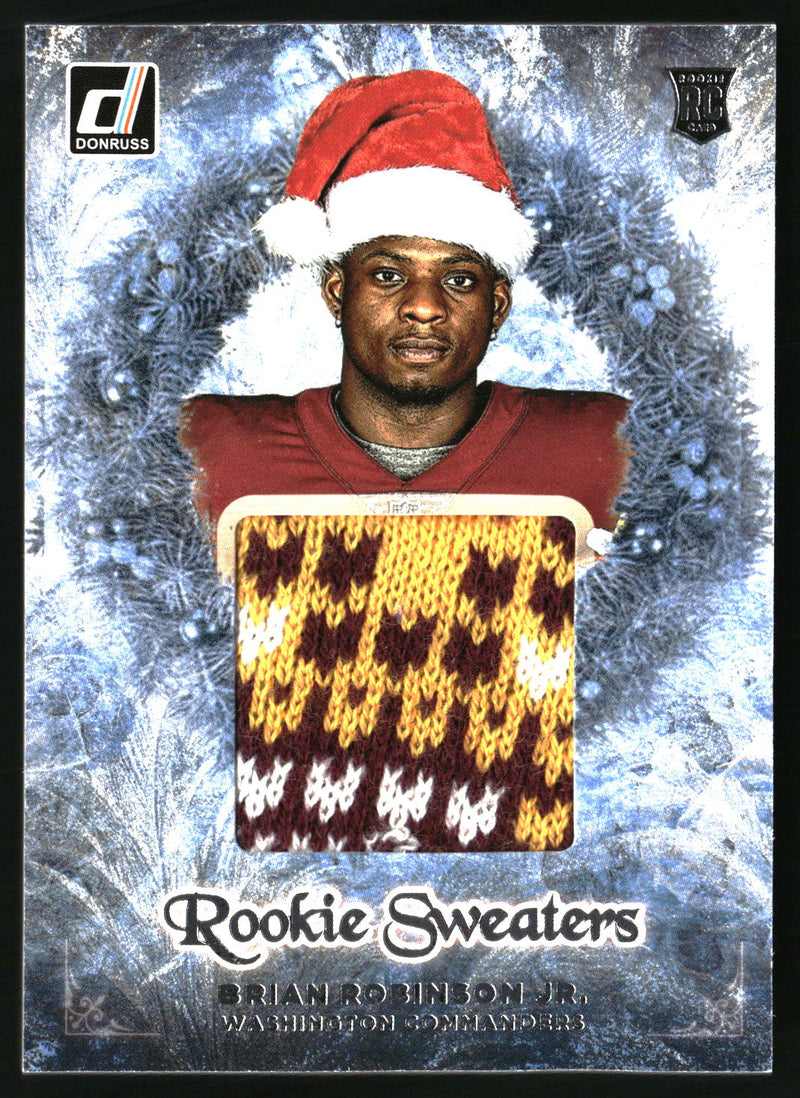 Brian Robinson Jr. 2022 Donruss #RHS-27 Rookie Holiday Sweater MEM