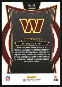 Jayden Daniels 2024 Panini Select #26 RC