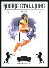 Bo Nix 2024 Panini Contenders #2 Rookie Stallions