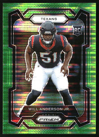 Will Anderson Jr. 2023 Panini Prizm #342 Neon Green Pulsar