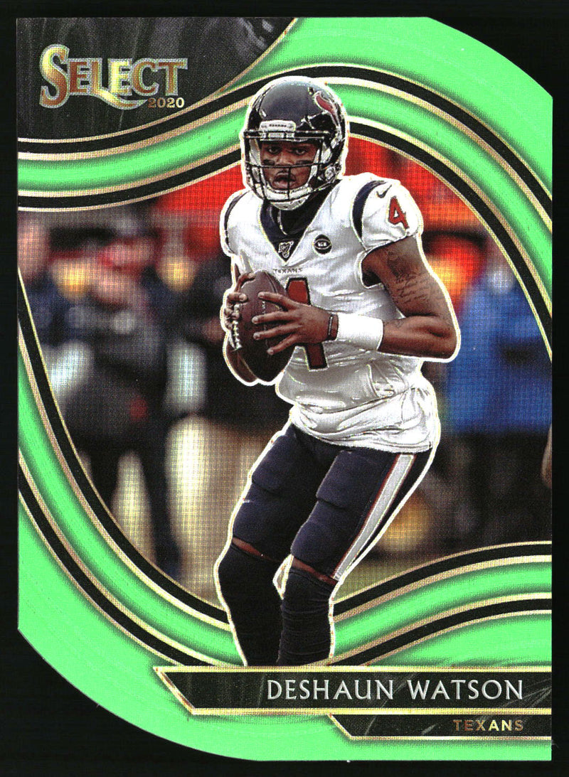 Deshaun Watson 2020 Panini Select #328 Neon Green Prizm Die Cut