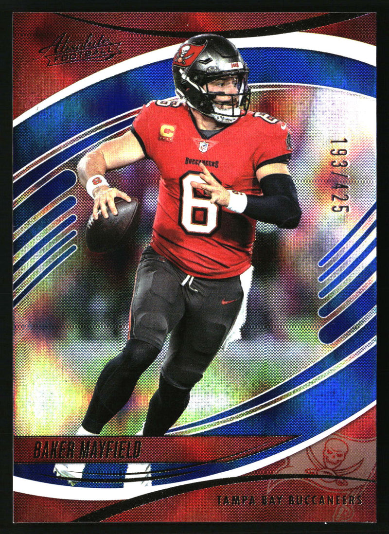 Baker Mayfield 2025 Panini Absolute #61 Blue Diamonds SN
