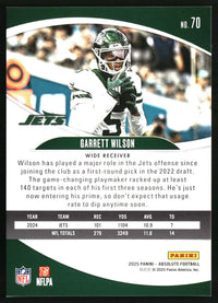 Garrett Wilson 2025 Panini Absolute #70 Blue Diamonds SN