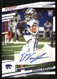 Deuce Vaughn 2023 Panini Chronicles Draft Picks #XP-DVA Signatures Red SN, AU