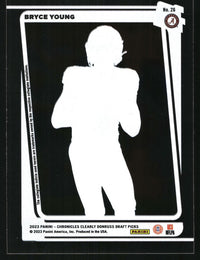 Bryce Young 2023 Panini Chronicles Draft Picks #26 Clearly Donruss Green