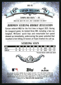 Carson Williams 2026 Bowman #BST-15 Bowman Sterling