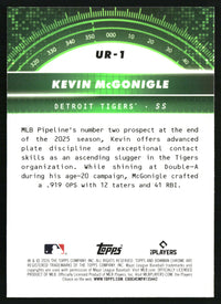 Kevin McGonigle 2026 Bowman #UR-1 Under the Radar