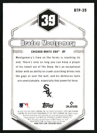 Braden Montgomery 2026 Bowman #BTP-39 Bowman Scouts' Top 100
