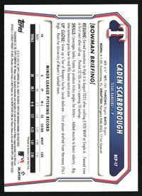 Caden Scarborough 2026 Bowman #BCP-17 Chrome Prospects