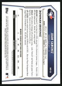 Juan Sanchez 2026 Bowman #BCP-25 Chrome Prospects