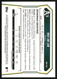 Wei-En Lin 2026 Bowman #BCP-125 Chrome Prospects