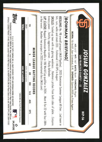 Josuar Gonzalez 2026 Bowman #BCP-56 Chrome Prospects