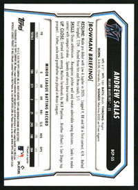 Andrew Salas 2026 Bowman #BCP-55 Chrome Prospects