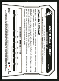 Braden Montgomery 2026 Bowman #BCP-53 Chrome Prospects