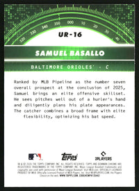 Samuel Basallo 2026 Bowman #UR-16 Under the Radar