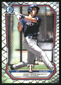 Josh Owens 2026 Bowman #BCP-62 Chrome Prospects Reptilian Refractor