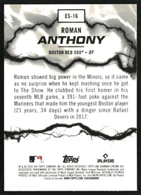 Roman Anthony 2026 Bowman #ES-16 Electric Sluggers