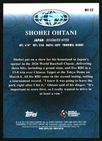 Shohei Ohtani 2026 Finest #WF-22 World's Finest