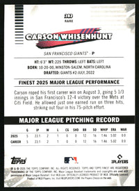 Carson Whisenhunt 2026 Finest #282 RC