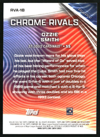 Ozzie Smith 2026 Topps Chrome #RVA-18 Chrome Rivals Away HOF